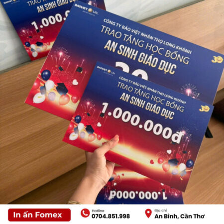 IN BẢNG TRAO GIẢI CẦN THƠ