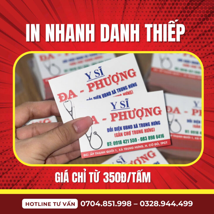 in danh thiếp tại cần thơ