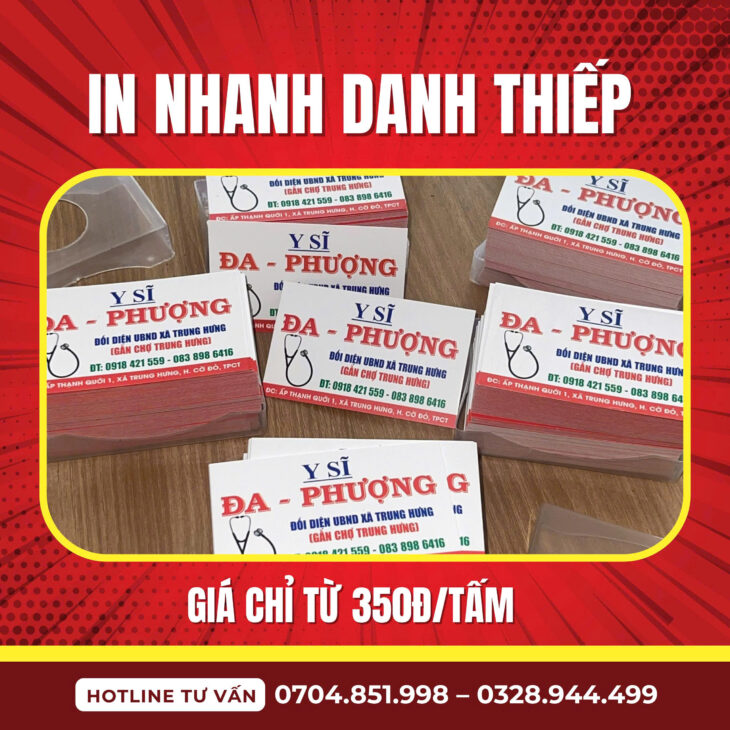 in danh thiếp tại cần thơ