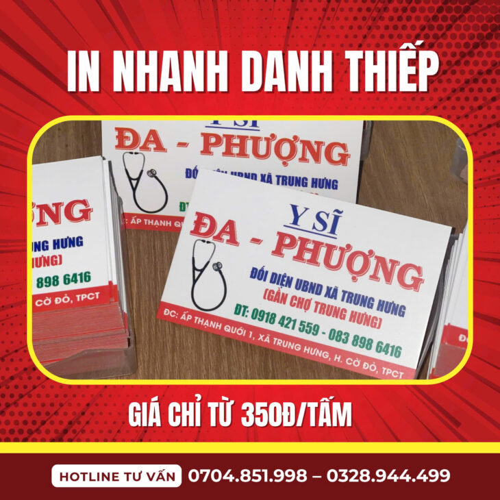 in danh thiếp tại cần thơ