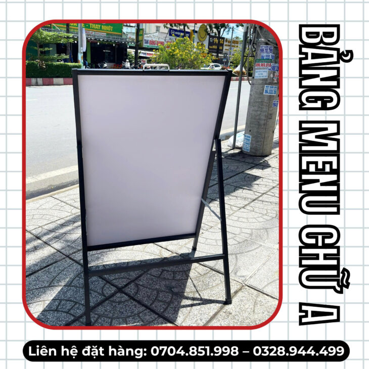 BẢNG MENU CHỮ A GIÁ TỐT