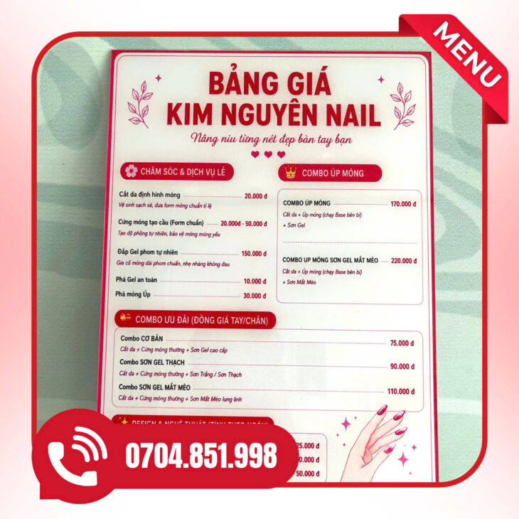 thiết kế in ấn menu tai cần thơ