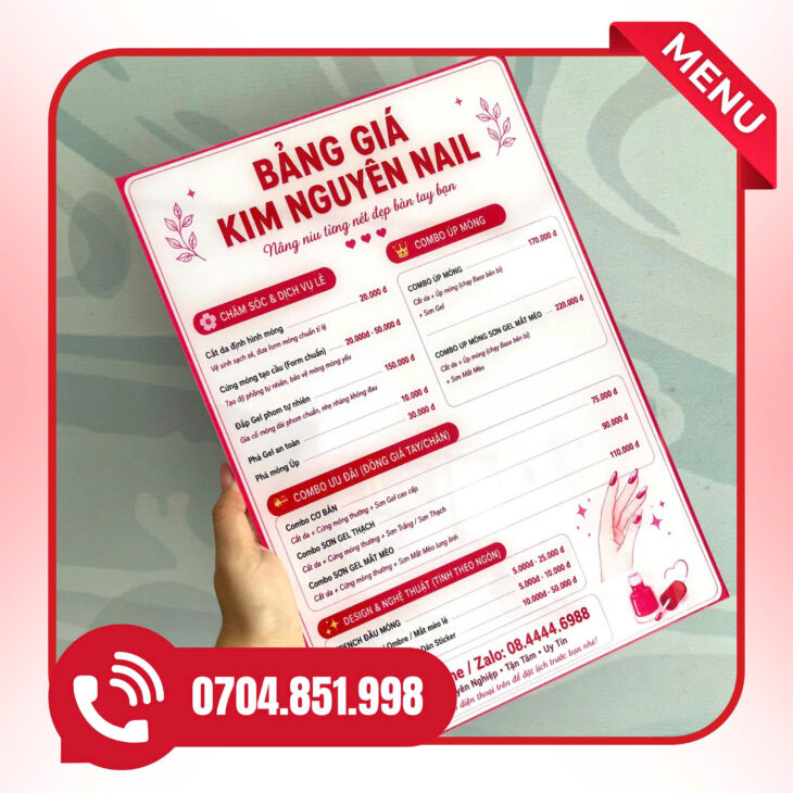 thiết kế in ấn menu tai cần thơ