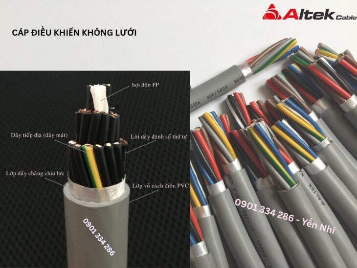 Cáp Điều Khiển Altek Kabel Lõi Đồng Cho Hệ Thống Điều Khiển Công Nghiệp