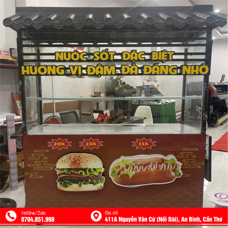 thiết kế in ấn thi công dán decal trang trí xe bán mang đi