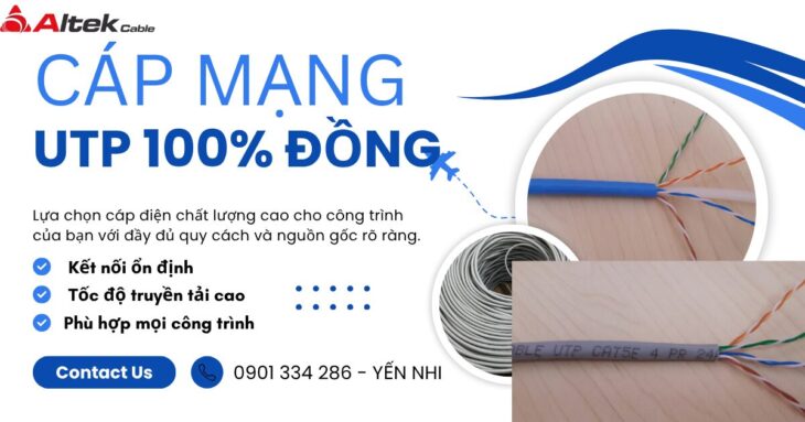 Cáp Mạng UTP ALTEK KABEL CAT5E CAT6 Giá Tốt 100% Đồng