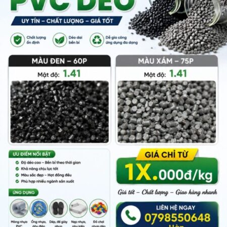 Xả kho giá sốc- hạt nhựa pvc dẻo tái sinh đủ hàng xám/đen Xả kho giá sốc- hạt nhựa pvc dẻo tái sinh đủ hàng xám/đen
