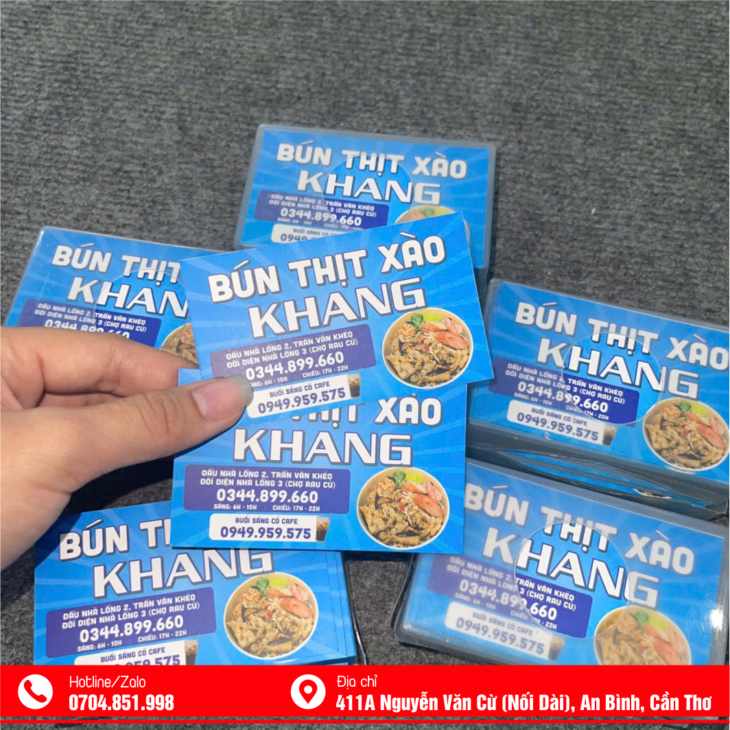 IN DANH THIẾP TẠI CẦN THƠ