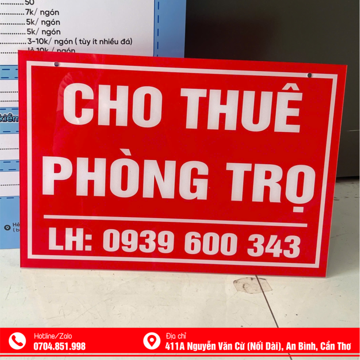 DECAL MENU FOMEX CÁN ĐẸP GIÁ TỐT