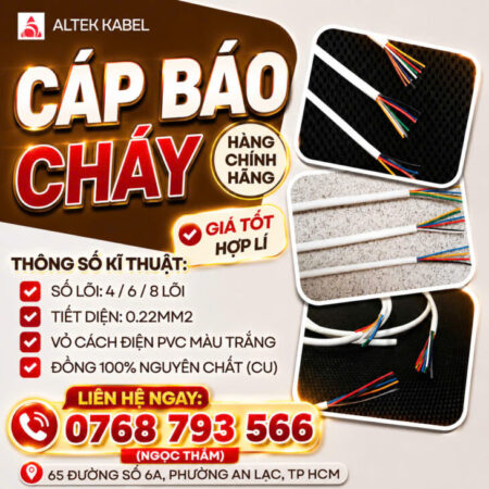 CẦN BÁN Cáp Báo Cháy ALTEK KABEL 4/6/8 Lõi