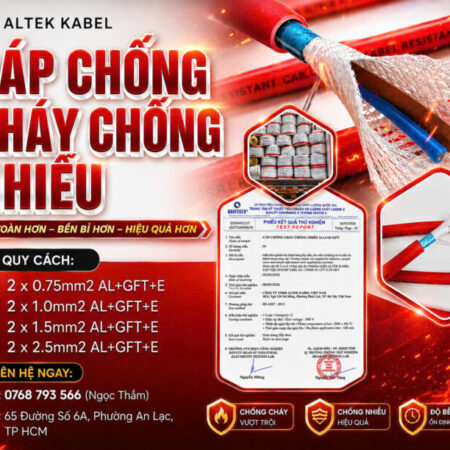 CẦN BÁN Cáp Chống Cháy Chống Nhiễu Altek Kabel – Đáp Ứng Yêu Cầu Cho Hệ Thống PCCC