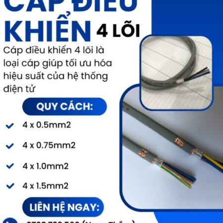 CẦN BÁN Cáp Điều Khiển 4 Lõi ALTEK KABEL