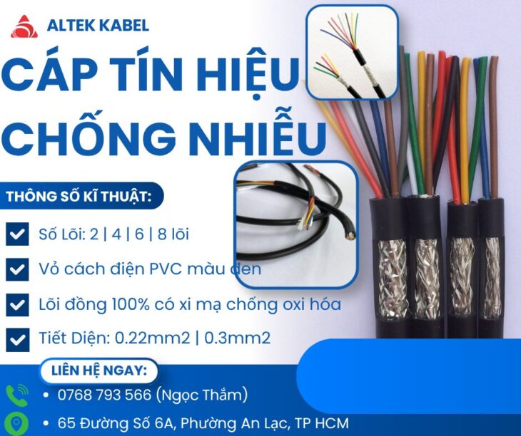 CẦN BÁN Cáp Tín Hiệu Chống Nhiễu ALTEK KABEL – Độ Bền Cao, Chống Nhiễu Tối Ưu
