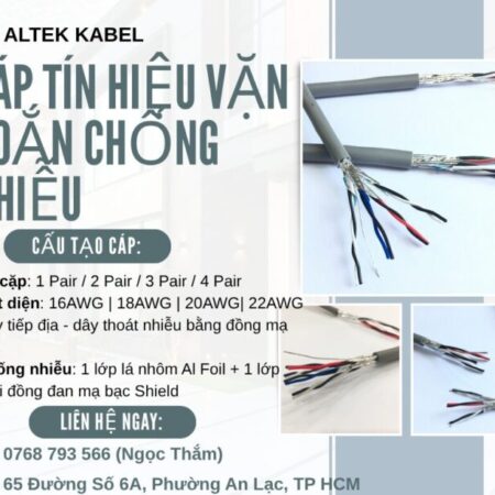 CẦN BÁN Cáp Tín Hiệu Vặn Xoắn Chống Nhiễu ALTEK KABEL
