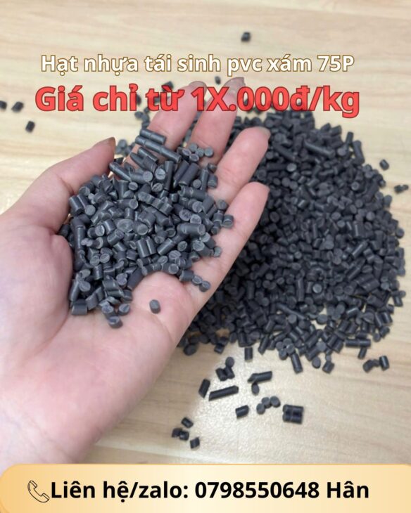 Hạt nhựa Pvc tái sinh dẻo- chất lượng nhật bản, giá sỉ tận gốc