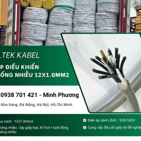 Dây cáp điều khiển có lưới chống nhiễu 12×1.0mm2 Altek Kabel Đà Nẵng, Huế