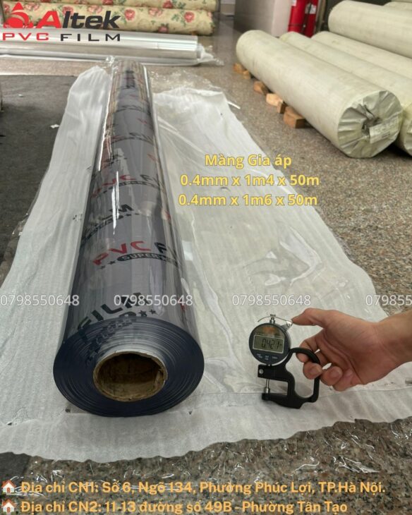 Màng pvc dẻo trong suốt- sẵn kho 2 quy cách hot nhất