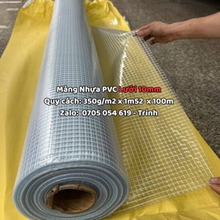 Cuộn nhựa pvc lưới 10mm bền chắc, đa dạng ứng dụng