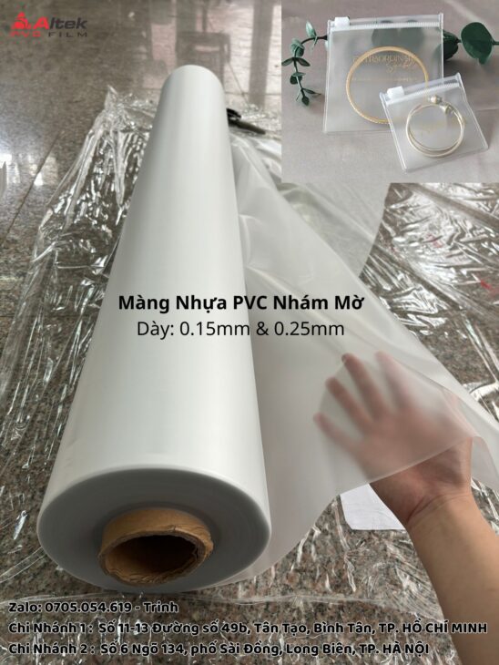 Tìm mua màng nhựa pvc nhám mờ – liên hệ ngay Altek Pvc Film