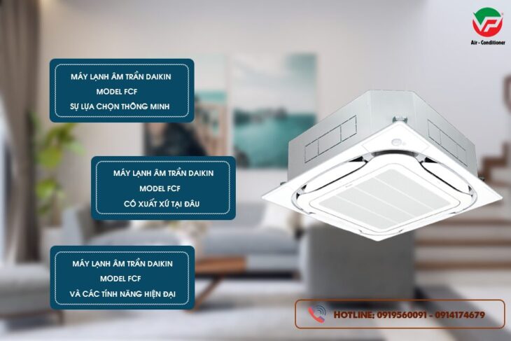 Giá đại lý Điều hòa âm trần DAIKIN FCF125CVM công suất 5HP bán với giá rẻ uy tín nhất