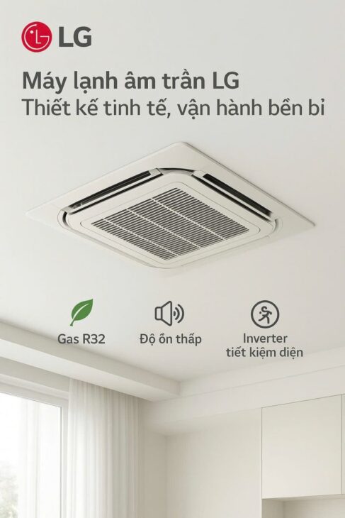 Cung cấp Máy lạnh âm trần LG cho căn hộ/chung cư giá đại lý thấp nhất TPHCM