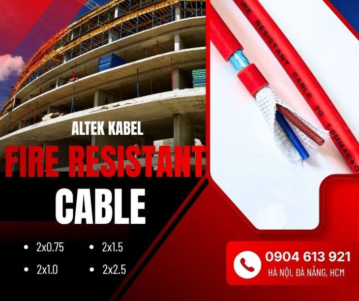 Cáp tín hiệu chống cháy 2Cx1.5 chống nhiễu Altek Kabel – phân phối Hà Nội, Đà Nẵng, HCM