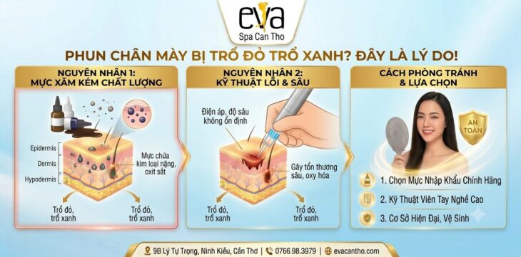 Tại Sao Phun Chân Mày Xong Bị Trổ Đỏ, Trổ Xanh – Và Cách Chọn Nơi Phun Tránh Tình Trạng Này? Tại Sao Phun Chân Mày Xong Bị Trổ Đỏ, Trổ Xanh – Và Cách Chọn Nơi Phun Tránh Tình Trạng Này?