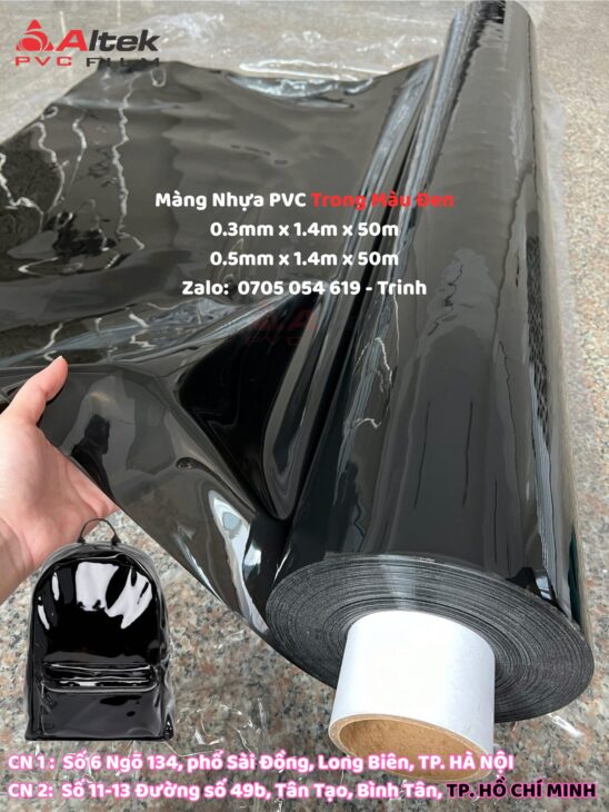 Màng nhựa pvc trong màu tô điểm cho không gian, liên hệ