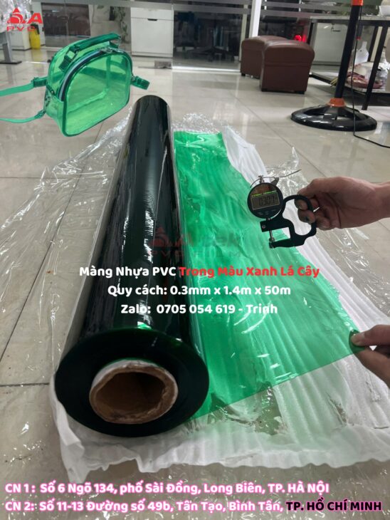 Màng nhựa pvc trong màu tô điểm cho không gian, liên hệ