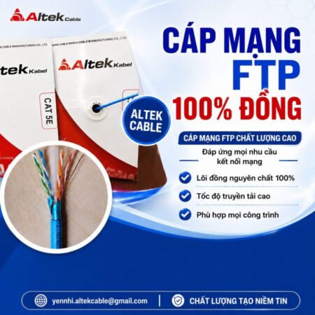 Báo Giá Cáp Mạng Cat5e & Cat6 Chống Nhiễu ALTEK KABEL Báo Giá Cáp Mạng Cat5e & Cat6 Chống Nhiễu ALTEK KABEL