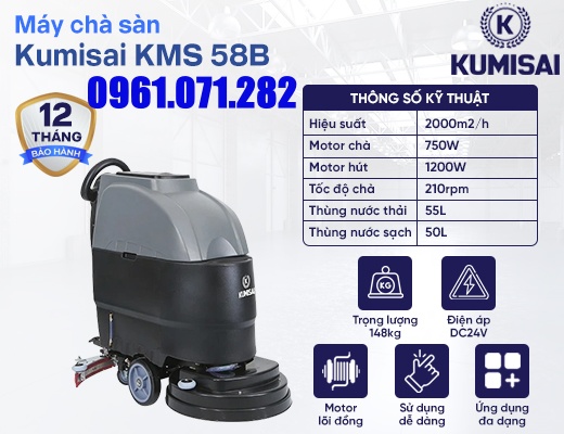 Máy chà sàn Kumisai KMS 58B