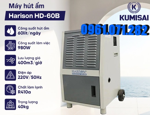 Máy hút ẩm công nghiệp Harison HD-60B