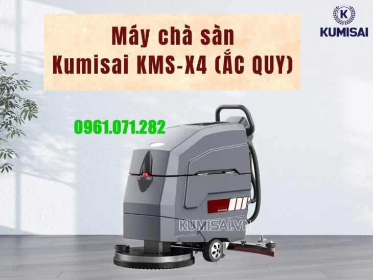 Máy chà sàn Kumisai KMS-X4 chạy ắc quy