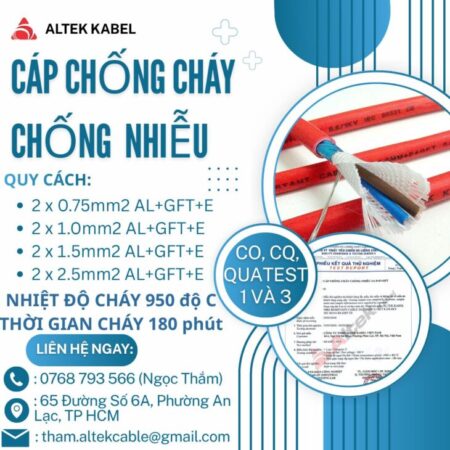 CẦN BÁN Cáp Chống Cháy Chống Nhiễu Altek Kabel giá tốt