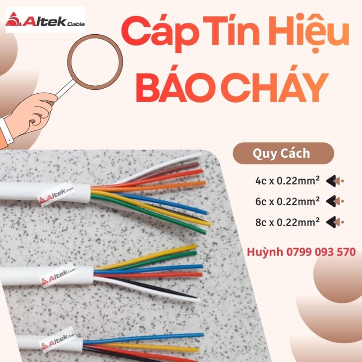Cáp Tín Hiệu Báo Cháy Altek Kabel
