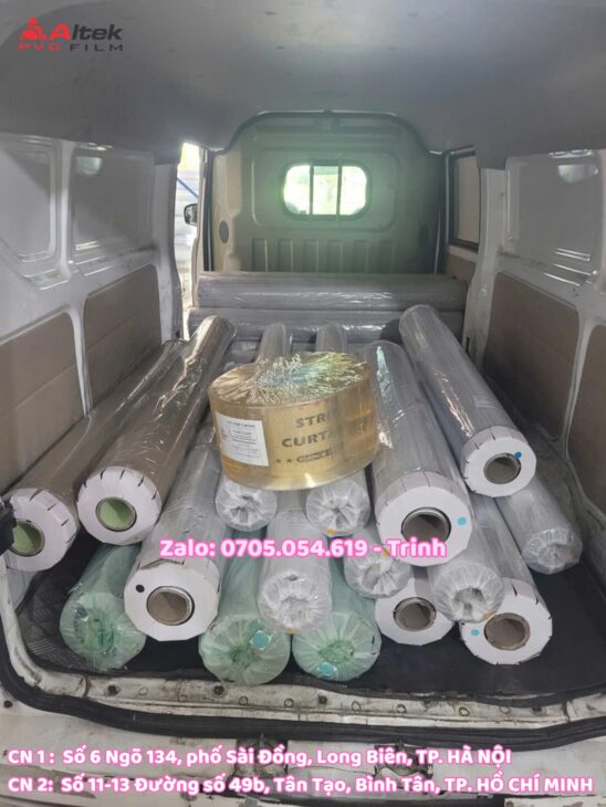 Màng nhựa pvc trong màu tô điểm cho không gian, liên hệ