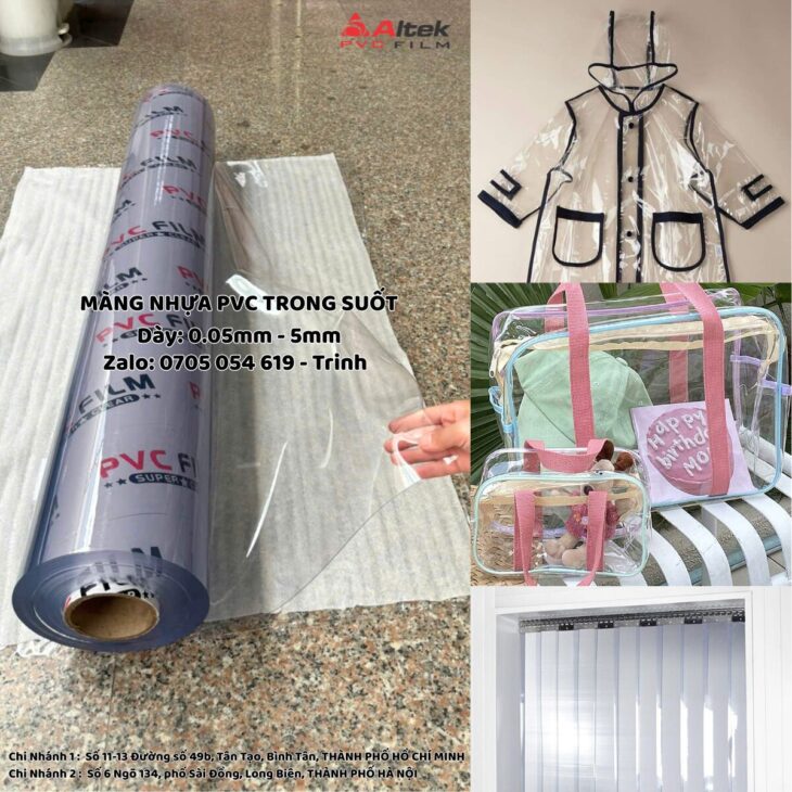 Tổng kho nhựa pvc – lưới – trong suốt – rèm sẵn hàng số lượng lớn