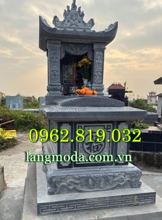 Tham khảo các mẫu mộ đá có mái che phổ biến hiện nay