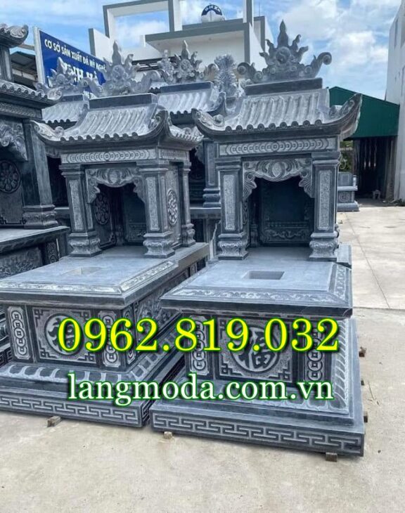 Tham khảo các mẫu mộ đá có mái che phổ biến hiện nay