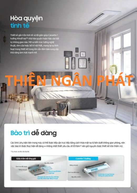 Máy lạnh âm trần Samsung inverter AC026FE1DKF/EA 1 hướng công nghệ WindFree™