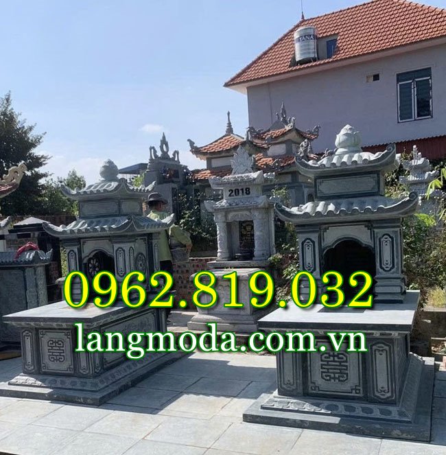 Tham khảo các mẫu mộ đá có mái che phổ biến hiện nay