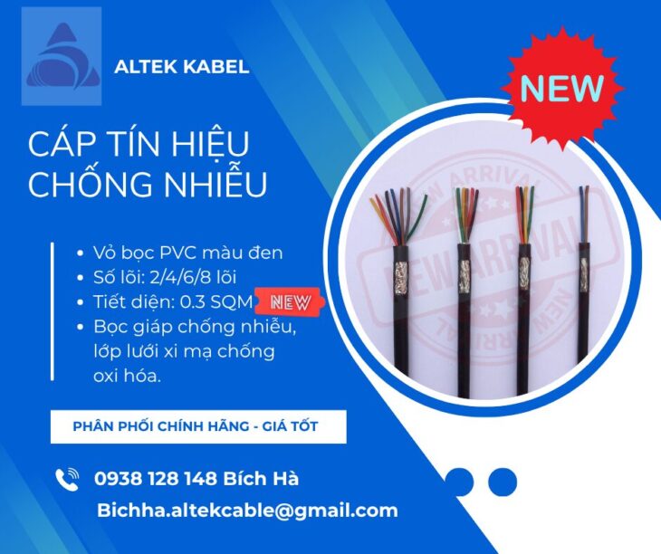 SẢN PHẨM MỚI!!! CÁP TÍN HIỆU CHỐNG NHIỄU ALTEK KABEL