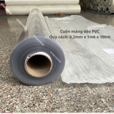 Màng PVC dẻo 0.2mm x 1m6 x 100m (có bột)- sẵn hàng giá sỉ tận xưởng Màng PVC dẻo 0.2mm x 1m6 x 100m (có bột)- sẵn hàng giá sỉ tận xưởng