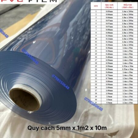 Màng pvc dẻo trong suốt- hàng sẵn kho số lượng lớn