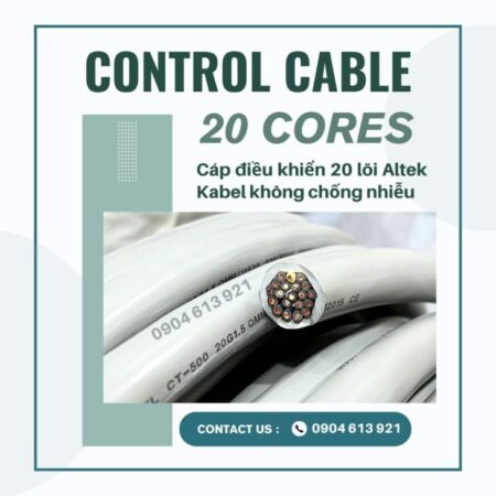 Cáp điều khiển 20 lõi, cáp điện 20×0.5/20×0.75/20×1.0/20×1.5 Altek Kabel