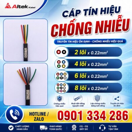 Cáp Tín Hiệu Chống Nhiễu 0.22mm² ALTEK KABEL