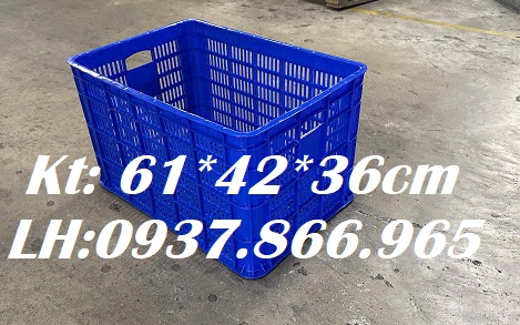 Sọt nhựa nguyên sinh cao 36, sọt cao 36, sọt nhựa dùng trong kho lạnh