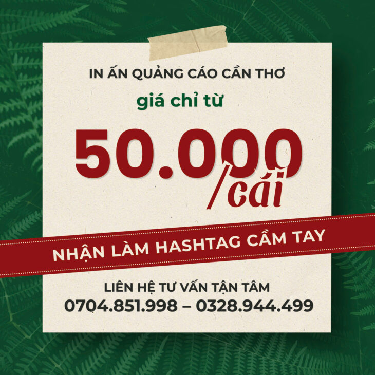THIẾT KẾ IN ẤN HASHTAG GIÁ TỐT