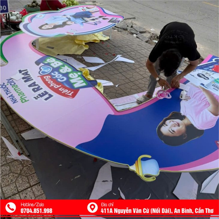 THI CÔNG POSM BACKDROP SỰ KIỆN CẦN THƠ