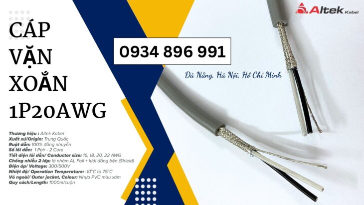 Cáp Tín Hiệu 1P 20 AWG Altek Kabel – Giao Nhanh TP.HCM, Bình Dương, Cần Thơ